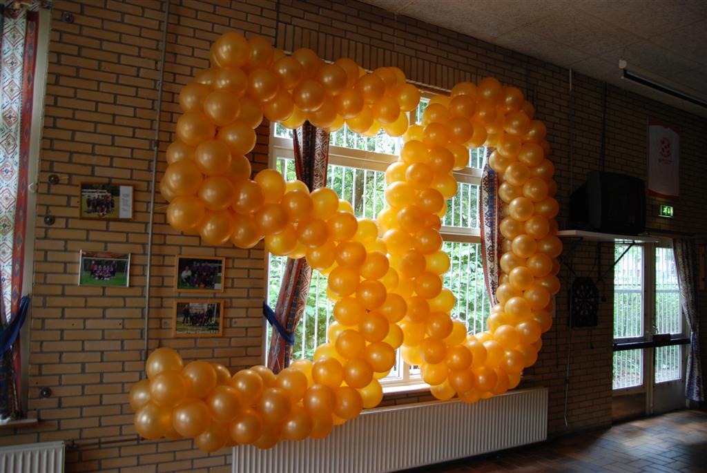 De Ballonnenkoning - ballon leeftijd 50 - goud