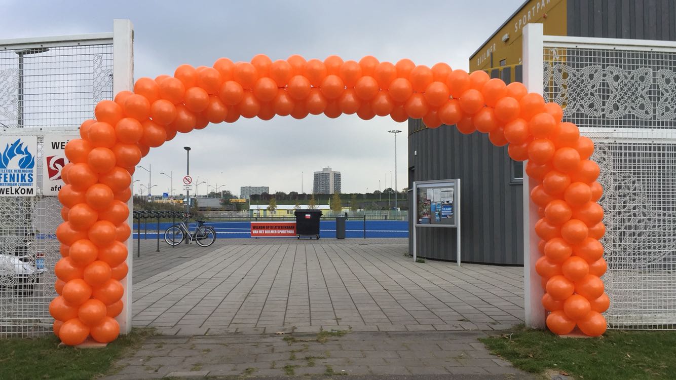 De Ballonnenkoning - ballonboog groot X large oranje