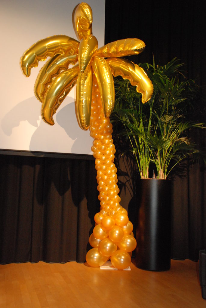 De ballonnenkoning - ballon palmboom - goud