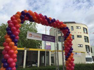 De Ballonnenkoning - ballonslinger - oranje paars roze - X large