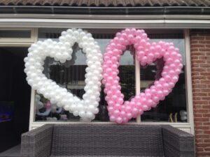 De Ballonnenkoning – ballon harten – zilver roze De Ballonnenkoning - ballon harten - zilver roze