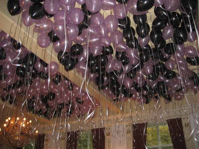 De Ballonnenkoning - ballon plafon - zwart roze