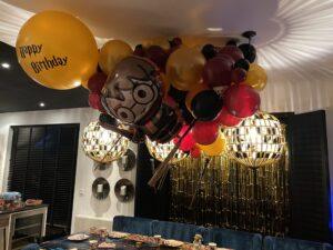 De Ballonnenkoning – Kinderverjaardag – Harry Potter Thema Ballonslinger aan het plafond