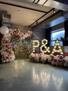 De Ballonnenkoning – Lichtletters – Initialen P&A De Ballonnenkoning – Lichtletters – Initialen P&A