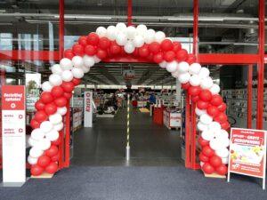 deballonnenkoning – ballonboog opening mediamarkt