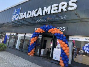 deballonnenkoning – ballonboog oranje-blauw