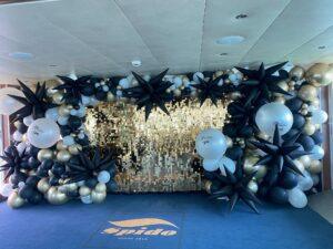 De Ballonnenkoning – Shimmer backdrop organische decoratie De Ballonnenkoning – Shimmer backdrop organische decoratie