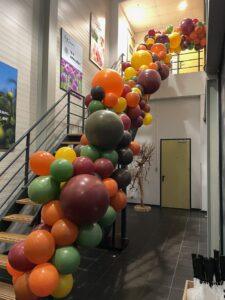 De Ballonnenkoning – Decoratie Organische ballonslinger in herfst kleuren