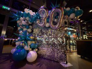 De Ballonnenkoning – Backdrop Zilver De Ballonnenkoning – Backdrop Zilver
