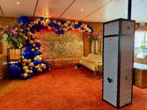 De Ballonnenkoning – Shimmerwall Goud en Fotoblokje SS Rotterdam